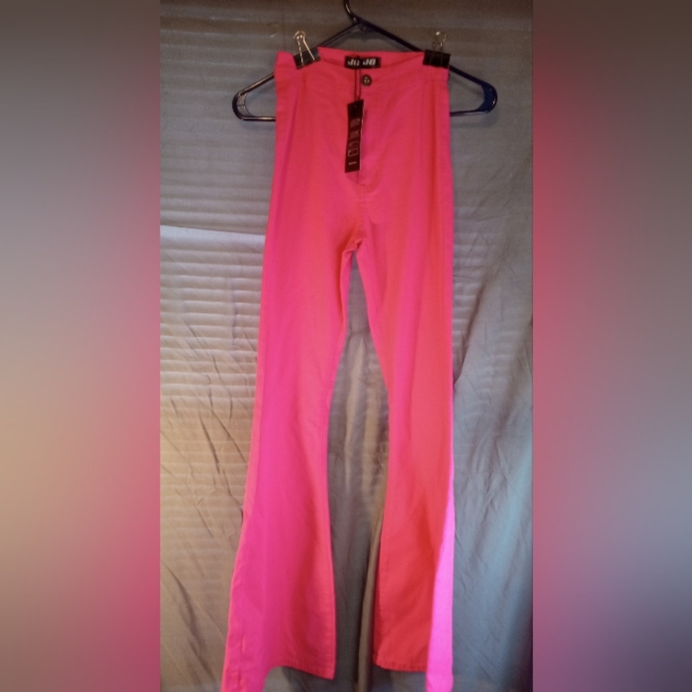 JC&JQ Pink Flared Juniors Pants
